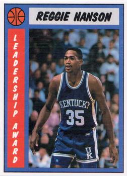 1989-90 Kentucky Wildcats Big Blue Awards #25 Reggie Hanson Front