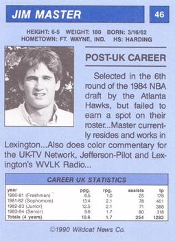 1989-90 Kentucky Wildcats Big Blue Magazine Team of the 80s #46 Jim Master Back