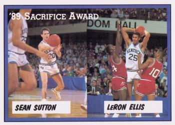 1988-89 Kentucky Wildcats Big Blue Awards #13 Sean Sutton / LeRon Ellis Front