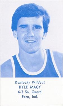 1977-78 Kentucky Wildcats Schedules #NNO Kyle Macy Front