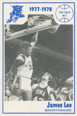 1977-78 Kentucky Wildcats News #17 James Lee Front