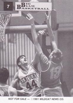 1991-92 Kentucky Wildcats Big Blue Magazine Double #7 Gimel Martinez Back