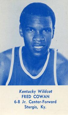 1979-80 Kentucky Wildcats Schedules #NNO Fred Cowan Front