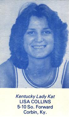 1981-82 Kentucky Lady Kats Schedules #NNO Lisa Collins Front