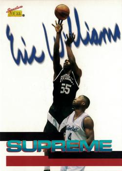 1996 Signature Rookies Supreme #16 Eric Williams Front