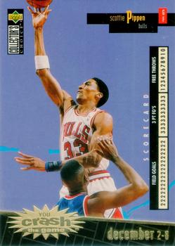 1996-97 Collector's Choice French - You Crash the Game Scoring Gold #C4 Scottie Pippen  Front