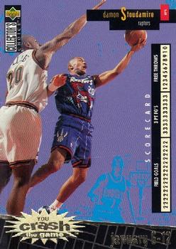 1996-97 Collector's Choice French - You Crash the Game Scoring Gold #C26 Damon Stoudamire  Front