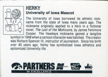1994-95 Iowa Hawkeyes #NNO Herky Back