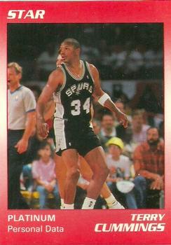 1990-91 Star Platinum #54 Terry Cummings Front