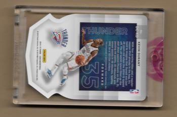 2014-15 Panini Luxe - Die Cut Autographs Black #DC-KD Kevin Durant Back