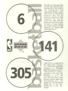 1997-98 Upper Deck NBA Stickers (European) #6 / 141 / 305 Ed O'Bannon / Bryon Russell / Clarence Weatherspoon Back