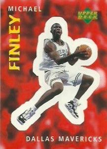 1997-98 Upper Deck NBA Stickers (European) #12 Michael Finley Front