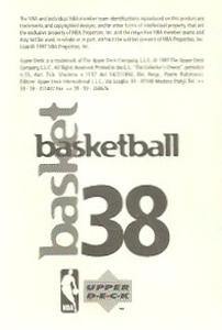 1997-98 Upper Deck NBA Stickers (European) #38 Charles Barkley Back