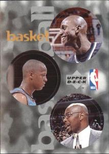 1997-98 Upper Deck NBA Stickers (European) #72 / 155 / 294 Kevin Garnett / Anthony Peeler / Horace Grant Front