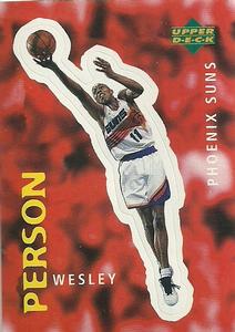 1997-98 Upper Deck NBA Stickers (European) #85 Wesley Person Front