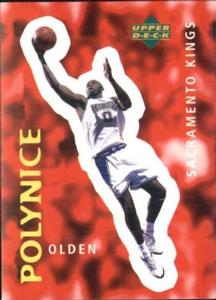 1997-98 Upper Deck NBA Stickers (European) #105 Olden Polynice Front