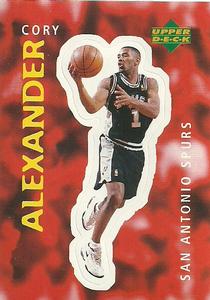 1997-98 Upper Deck NBA Stickers (European) #124 Cory Alexander Front