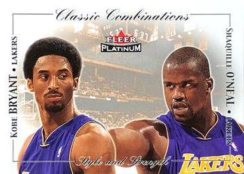 2001-02 Fleer Platinum - Classic Combinations #8CC Kobe Bryant / Shaquille O'Neal Front