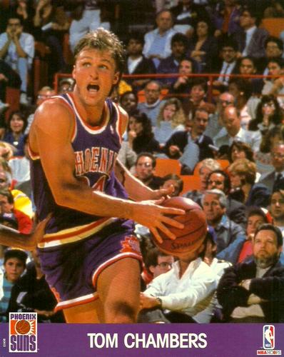 1990-91 Hoops Action Photos #90N15 Tom Chambers Front