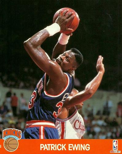 1990-91 Hoops Action Photos #90N6 Patrick Ewing Front