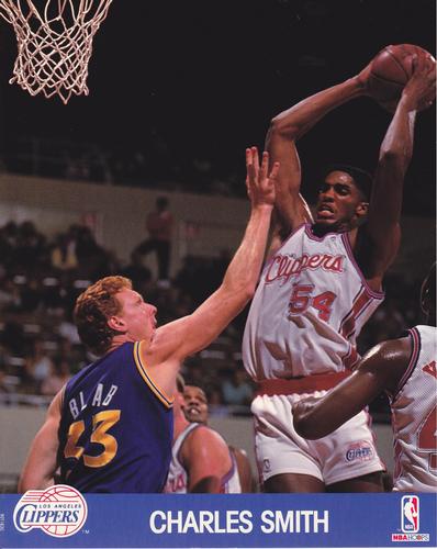 1990-91 Hoops Action Photos #90T183C Charles Smith Front