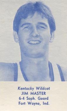 1981-82 Kentucky Wildcats Schedules #NNO Jim Master Front