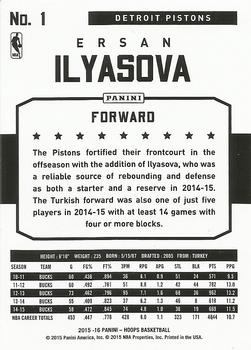 2015-16 Hoops - Green #1 Ersan Ilyasova Back