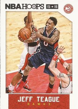 2015-16 Hoops - Red Back #73 Jeff Teague Front