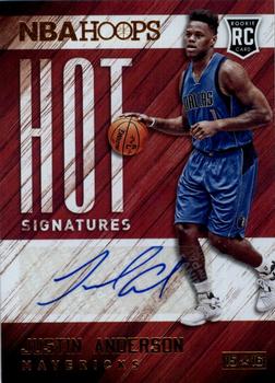 2015-16 Hoops - Hot Signatures #HS-JA Justin Anderson Front