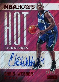 2015-16 Hoops - Hot Signatures Red #HS-CW Chris Webber Front