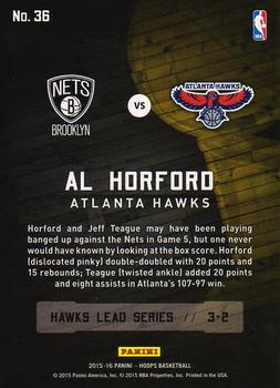 2015-16 Hoops - Road to the Finals #36 Al Horford Back