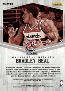 2015-16 Hoops - Rookie Remembrance #RR-BB Bradley Beal Back