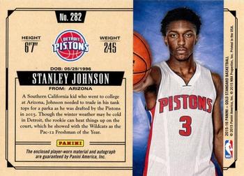2015-16 Panini Gold Standard #282 Stanley Johnson Back