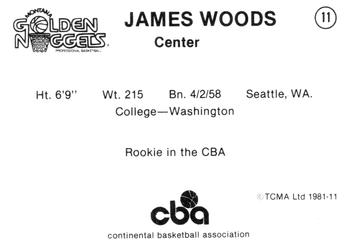 1980-81 TCMA CBA #11 James Woods Back