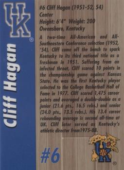 1999 AMA Kentucky Wildcats Legends #NNO Cliff Hagan Back