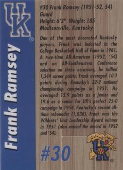 1999 AMA Kentucky Wildcats Legends #NNO Frank Ramsey Back