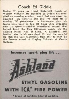 1955 Ashland / Aetna Oil #NNO Ed Diddle Back
