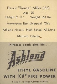 1955 Ashland / Aetna Oil #NNO Dencil Miller Back