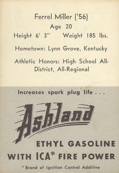 1955 Ashland / Aetna Oil #NNO Ferrel Miller Back