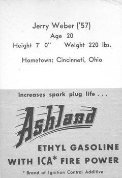 1955 Ashland / Aetna Oil #NNO Jerry Weber Back