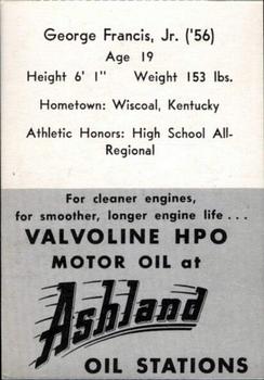 1955 Ashland / Aetna Oil #NNO George Francis Back