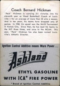 1955 Ashland / Aetna Oil #NNO Bernard Peck Hickman Back