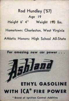 1955 Ashland / Aetna Oil #NNO Hot Rod Hundley Back