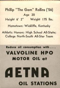 1955 Ashland / Aetna Oil #NNO Phillip Rollins Back