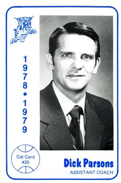 1978-79 Foodtown Kentucky Wildcats #20 Dick Parsons Front