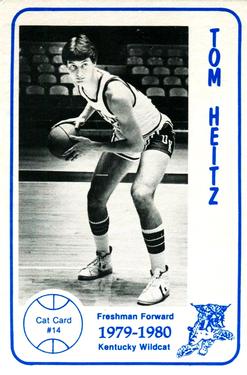 1979-80 Foodtown Kentucky Wildcats #14 Tom Heitz Front