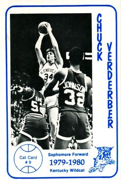 1979-80 Foodtown Kentucky Wildcats #9 Chuck Verderber Front