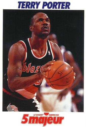 1991-93 5 Majeur Magazine France #NNO Terry Porter Front