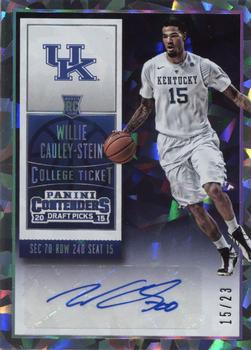 2015 Panini Contenders Draft Picks - Season Ticket Cracked Ice #150a Willie Cauley-Stein Front