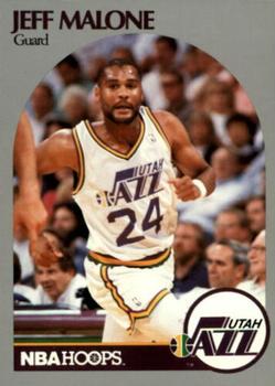 1990 Hoops Team Night Utah Jazz #NNO Jeff Malone Front